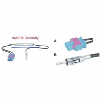Adaptador de antena pasivo de diversidad AM/FM