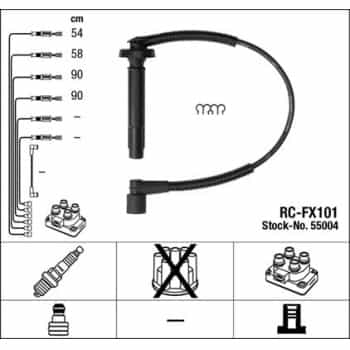 CABLE DE BUJ??A RC-FX101 SUBARU 55004 NGK
