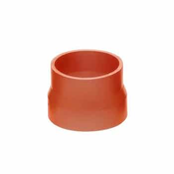 Reductor de manguera de silicona - 60->72 mm - Longitud 75 mm - Naranja