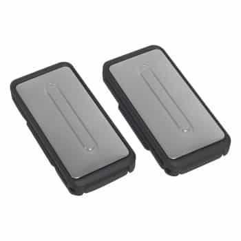 Clips para cinturón plateados 2 piezas