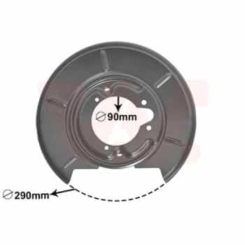 Placa de cubierta, disco de freno