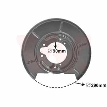 Placa de cubierta, disco de freno