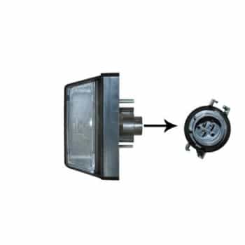 Éclairage de plaque d'immatriculation 2813920 Van Wezel