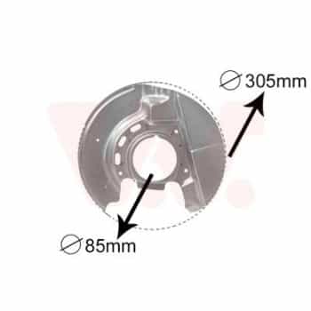 Placa de cubierta, disco de freno