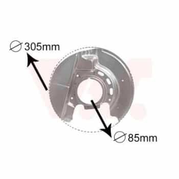 Placa de cubierta, disco de freno