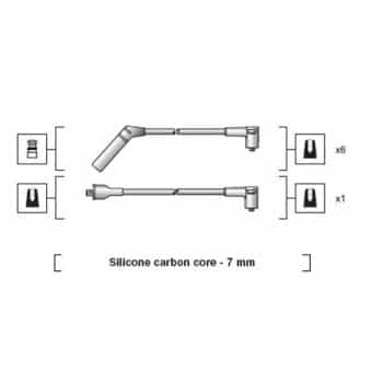 Juego de cables de bujía 941318111062 Magneti Marelli