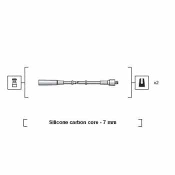 Juego de cables de bujía 941318111197 Magneti Marelli