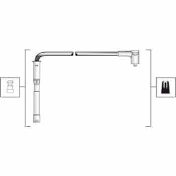 Juego de cables de bujía 941318111287 Magneti Marelli