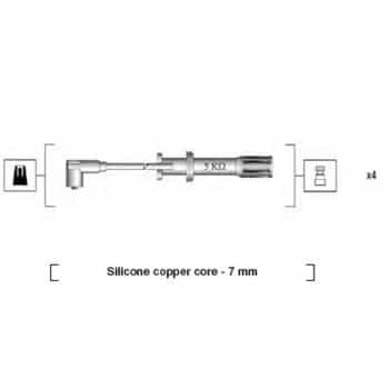 Juego de cables de bujía 941105180642 Magneti Marelli