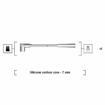 Juego de cables de bujía 941085180570 Magneti Marelli