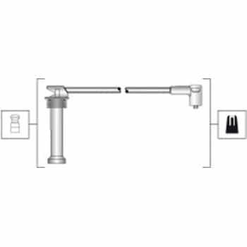 Juego de cables de bujía 941318111300 Magneti Marelli