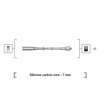 Juego de cables de bujía 941318111205 Magneti Marelli