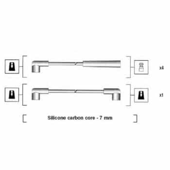 Juego de cables de bujía 941385010936 Magneti Marelli