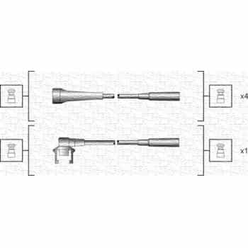 Juego de cables de bujía 941318111145 Magneti Marelli