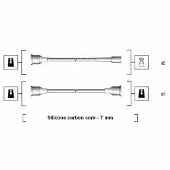 Juego de cables de bujía 941094040575 Magneti Marelli