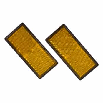 Reflector 86x40mm Naranja 2 uds.