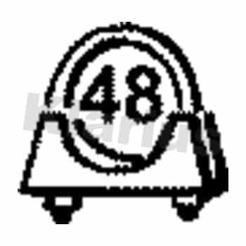 Abrazadera de escape 48MM Universal 1ª