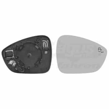 Verre miroir, rétroviseur extérieur 0979838 Van Wezel