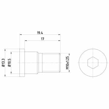 Tornillo, disco de freno
