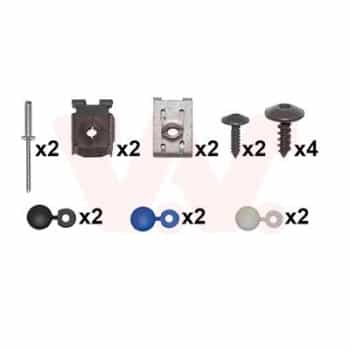 soportes del parachoques trasero