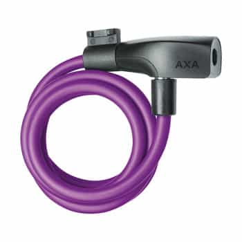 Candado de cable Resolute 8mm 120cm Morado