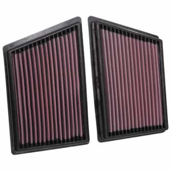 Filtro de repuesto K&N compatible con Porsche 911 3.0 2019 (juego de 2) (33-3153)