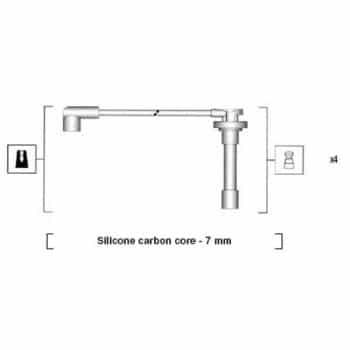 Juego de cables de bujía 941315020889 Magneti Marelli