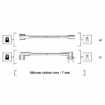 Juego de cables de bujía 941145230720 Magneti Marelli