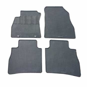 Tapis en caoutchouc adaptés à la Nissan Pulsar 2014- (lot de 4 avec points de fixation)