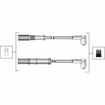 Juego de cables de bujía 941318111301 Magneti Marelli