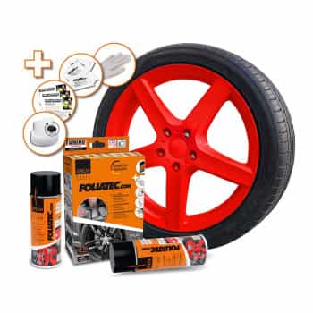 Foliatec Spray Film (Spray Film) Set - rojo brillante - 2x400ml