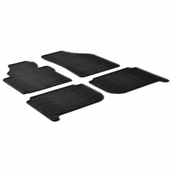 Alfombrillas de goma compatibles con Volkswagen Touran 2003-2015 (4 piezas)