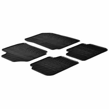 Alfombrillas de goma compatibles con Fiat Croma 2005- (T-Design, 4 piezas)