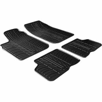 Alfombrillas de goma compatibles con Dacia Logan 2005- (T-Design 4 piezas)