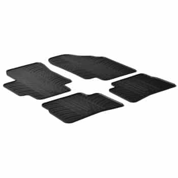 Alfombrillas de goma aptas para Hyundai Accent / Kia Rio 2005- (T p