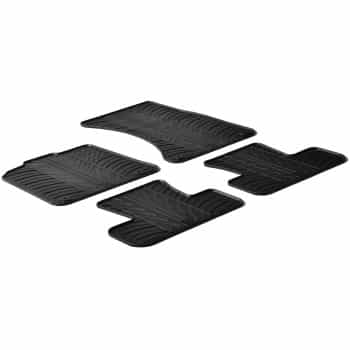 Alfombrillas de goma compatibles con Audi Q5 2008- (T-Design, 4 piezas)