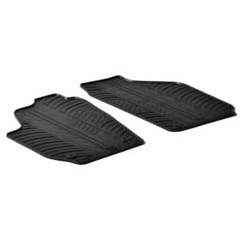 Alfombrillas de goma compatibles con Skoda Roomster / Practic 2007- (T-Design 2 piezas)
