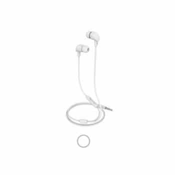 Auriculares estéreo Celly de 3,5 mm, color blanco