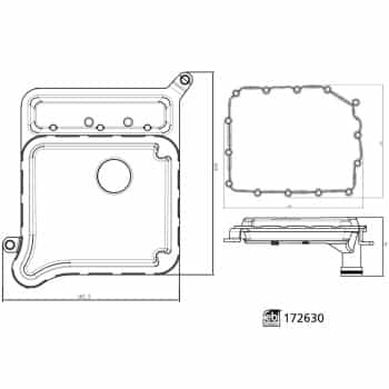 Juego de filtros hidráulicos, accionamiento automático 172630 FEBI