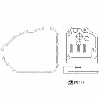 Juego de filtros de aceite de transmisión 173141 FEBI