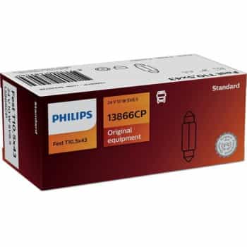 Lámpara de tubo Philips 24 V 10 W, SV8.5 T10.5x43