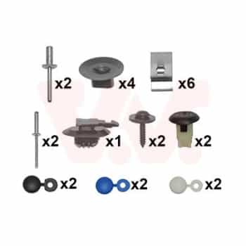 soportes del parachoques trasero