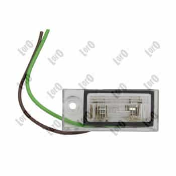 Lámpara de matrícula