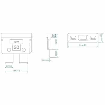 Fusible de cuchilla estándar