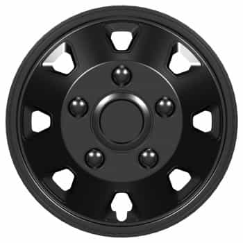 Jeu d'enjoliveurs Utah II 14 pouces noir (Convex Rims)