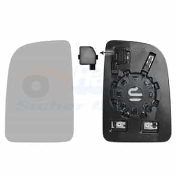 Cristal de espejo, retrovisor exterior *HAGUS* 2973865