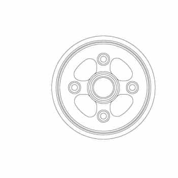 Tambor de freno DB4555 TRW