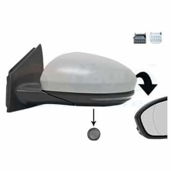 Retrovisor exterior con bobina eléctrica 4407817 Hagus