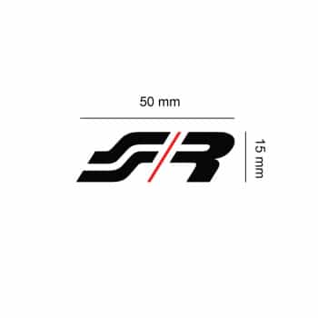 Pegatina Simoni Racing 'SR' - 50 x 15 mm