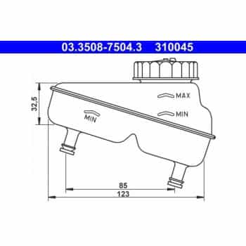 Depósito de compensación, líquido de frenos